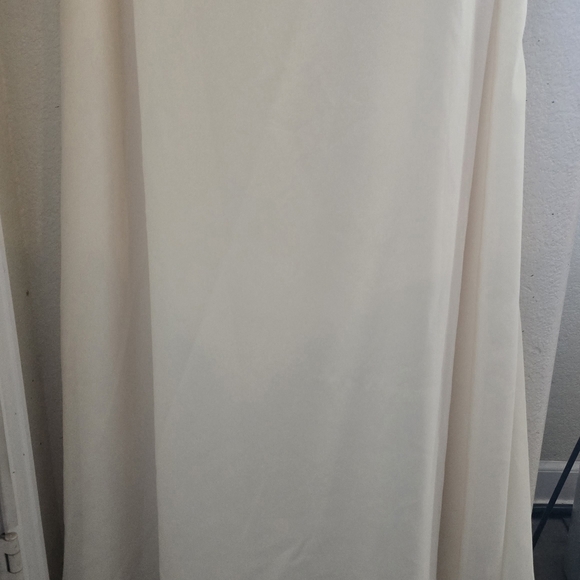 Pale Yellow Michaelangelo gown with rhinestone straps, size 14. Elegant & flowy. - Picture 2 of 8